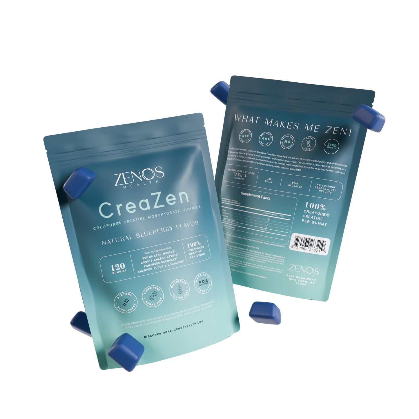 CreaZen - Creatine Monohydrate Gummies 5000mg for Men